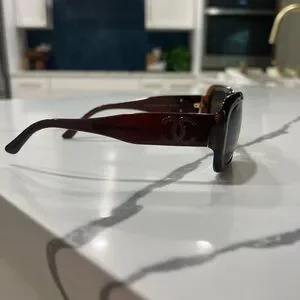 Vintage Chanel 5102 Brown Tortoise Sunglasses w/ Crystal CC Logo CHANEL | Accessories | Vintage Chanel 52 Brown Tortoise  main image 2